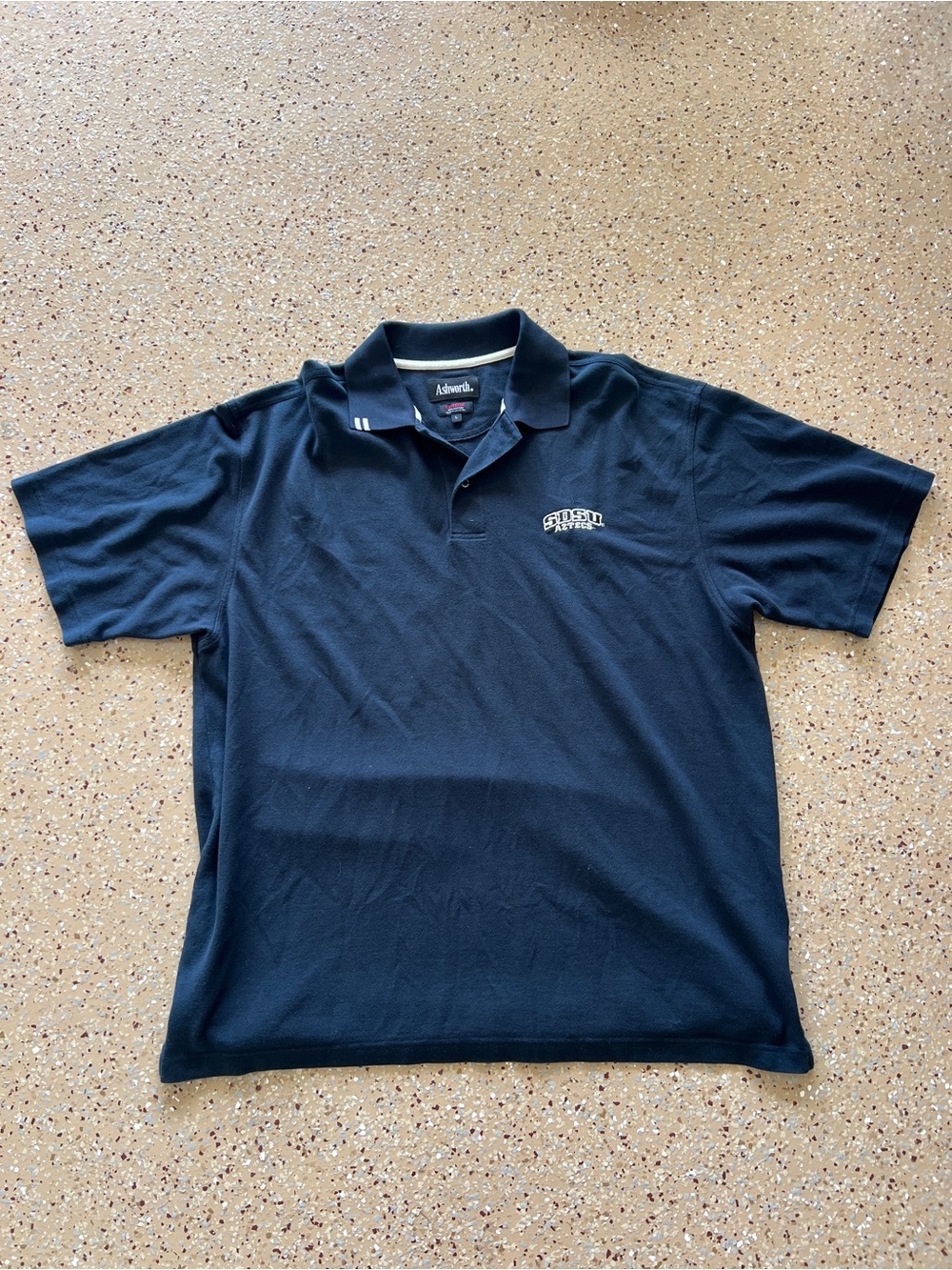 Ashworth SDSU Aztecs Blue Polo Shirt